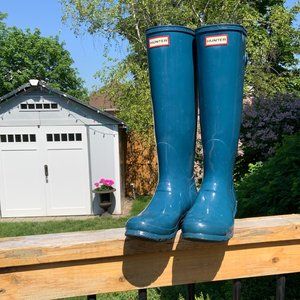 Blue Hunter Boots
